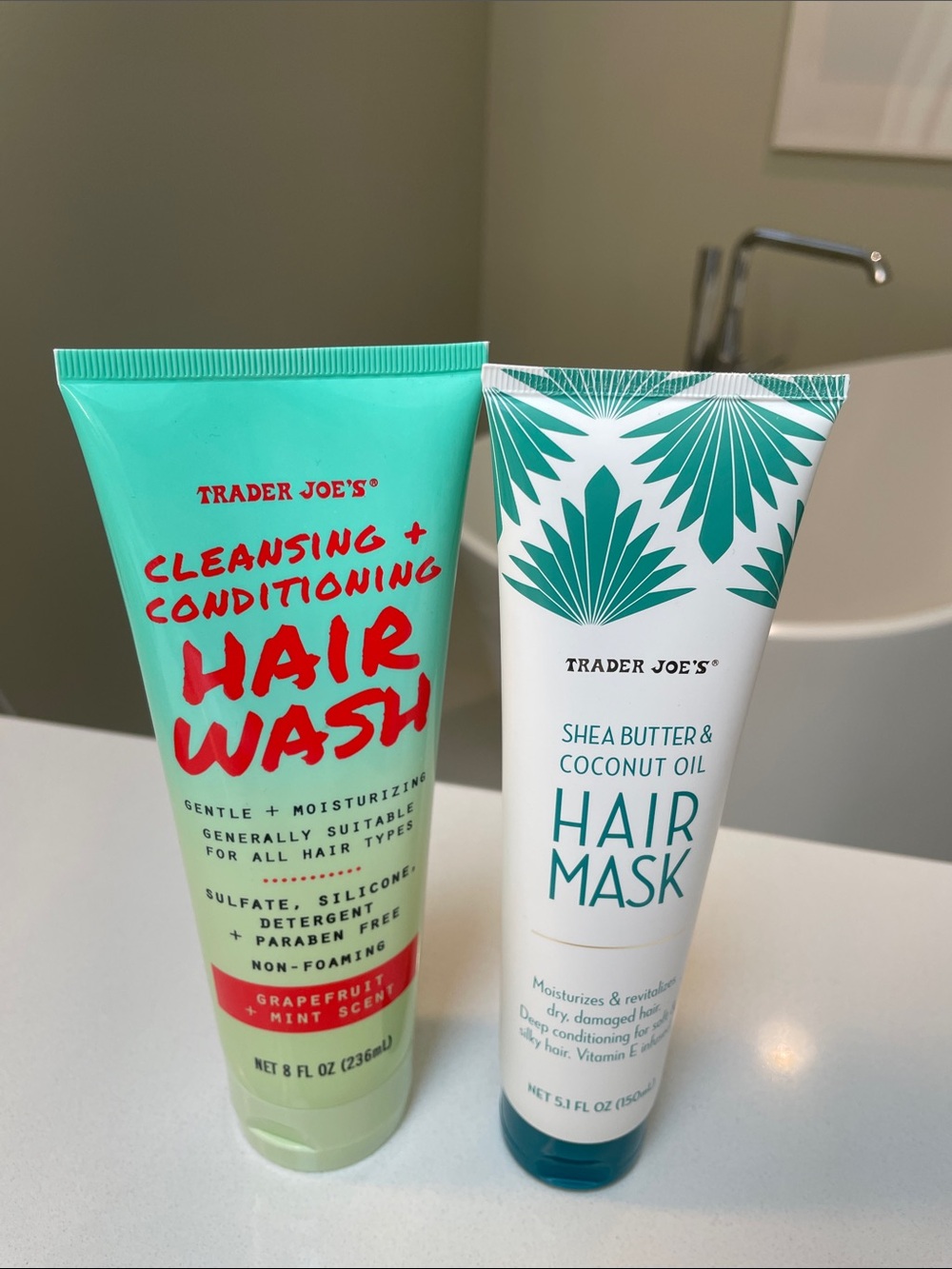 NEW Trader Joe’s Hair Wash and Hair Mask Discontinued Grapefruit Bundle